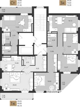 Студия квартира, вторичка, 31м2, 9/9 этаж