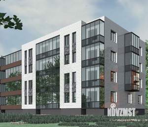 1-к квартира, строящийся дом, 44м2, 3/4 этаж