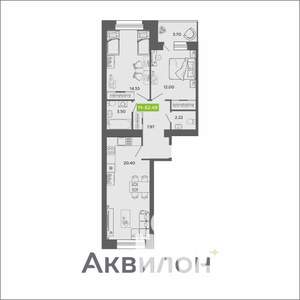 2-к квартира, вторичка, 62м2, 11/11 этаж