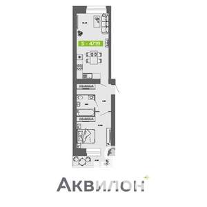 1-к квартира, вторичка, 47м2, 10/11 этаж