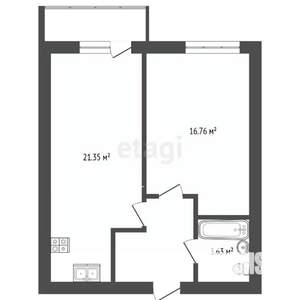 2-к квартира, вторичка, 48м2, 10/10 этаж