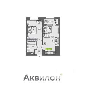 1-к квартира, вторичка, 37м2, 3/16 этаж