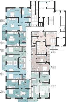 1-к квартира, вторичка, 41м2, 1/16 этаж