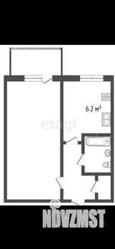1-к квартира, вторичка, 31м2, 4/6 этаж