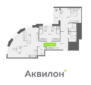 2-к квартира, вторичка, 95м2, 5/11 этаж