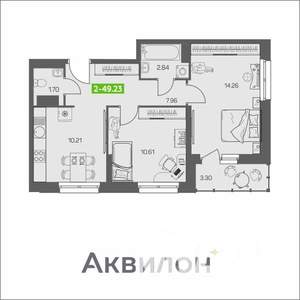 2-к квартира, вторичка, 49м2, 7/8 этаж