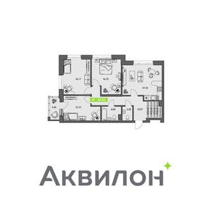 3-к квартира, вторичка, 82м2, 4/8 этаж
