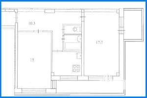 2-к квартира, вторичка, 52м2, 5/9 этаж