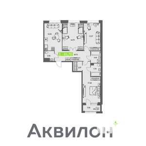 3-к квартира, вторичка, 86м2, 4/11 этаж