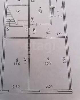 2-к квартира, вторичка, 43м2, 1/2 этаж