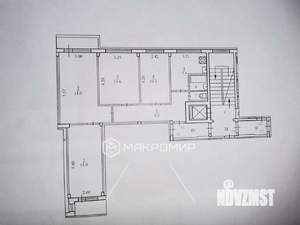 4-к квартира, вторичка, 77м2, 6/9 этаж
