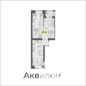 2-к квартира, вторичка, 62м2, 8/11 этаж