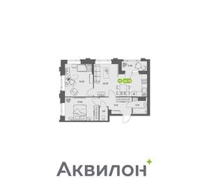 2-к квартира, вторичка, 57м2, 4/16 этаж