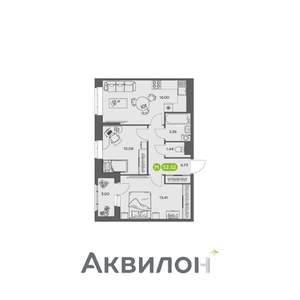 2-к квартира, вторичка, 53м2, 5/16 этаж