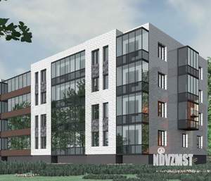 1-к квартира, строящийся дом, 43м2, 3/4 этаж