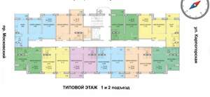 2-к квартира, вторичка, 42м2, 1/9 этаж