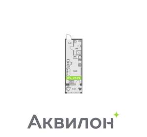 Студия квартира, вторичка, 24м2, 1/8 этаж