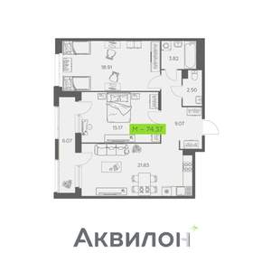 2-к квартира, вторичка, 74м2, 3/11 этаж