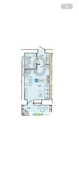 1-к квартира, вторичка, 24м2, 2/11 этаж