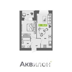 1-к квартира, вторичка, 38м2, 9/11 этаж