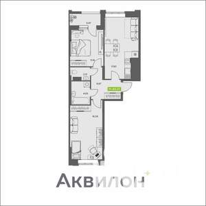 2-к квартира, вторичка, 60м2, 11/16 этаж