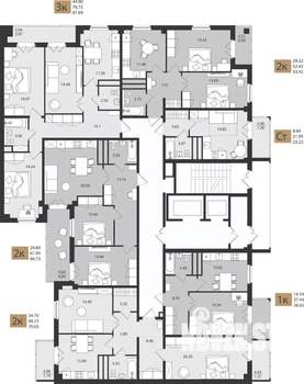 1-к квартира, вторичка, 39м2, 12/16 этаж