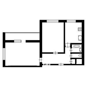 2-к квартира, вторичка, 56м2, 4/5 этаж