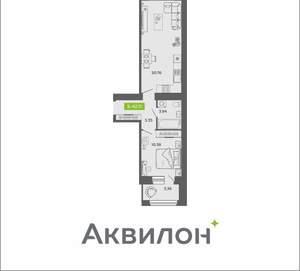 1-к квартира, вторичка, 42м2, 6/11 этаж