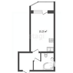 Студия квартира, вторичка, 27м2, 8/12 этаж