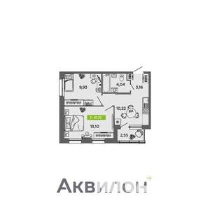 2-к квартира, вторичка, 42м2, 2/16 этаж