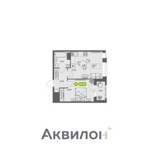 1-к квартира, вторичка, 39м2, 9/16 этаж
