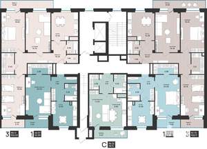3-к квартира, вторичка, 103м2, 2/16 этаж