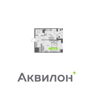 1-к квартира, вторичка, 38м2, 3/8 этаж