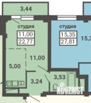 Студия квартира, вторичка, 23м2, 12/14 этаж