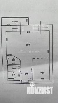 1-к квартира, вторичка, 40м2, 3/7 этаж