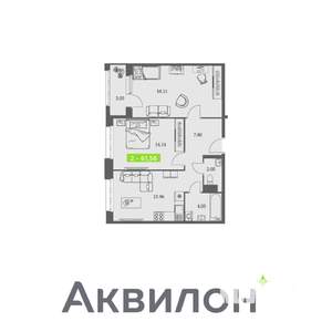 2-к квартира, вторичка, 62м2, 9/11 этаж