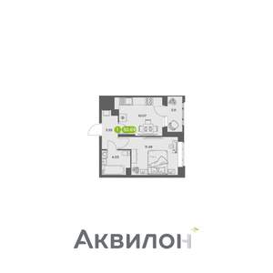 1-к квартира, вторичка, 31м2, 4/16 этаж