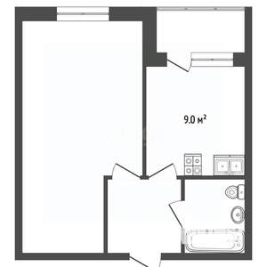 1-к квартира, вторичка, 30м2, 14/16 этаж