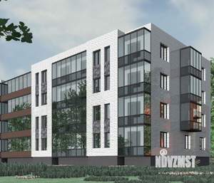 1-к квартира, строящийся дом, 42м2, 4/4 этаж