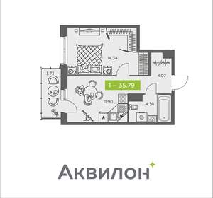 1-к квартира, вторичка, 36м2, 7/8 этаж