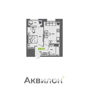 1-к квартира, вторичка, 34м2, 10/16 этаж