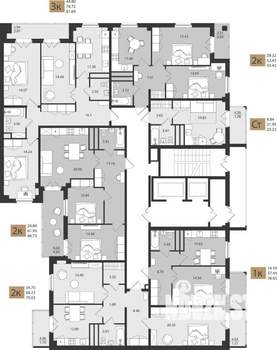 2-к квартира, вторичка, 67м2, 16/16 этаж