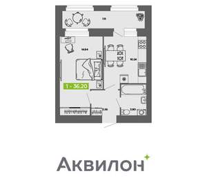 1-к квартира, вторичка, 36м2, 8/11 этаж