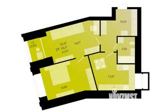 2-к квартира, вторичка, 62м2, 5/10 этаж