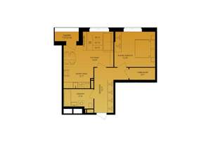 2-к квартира, строящийся дом, 54м2, 13/16 этаж