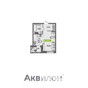 Студия квартира, вторичка, 26м2, 10/16 этаж