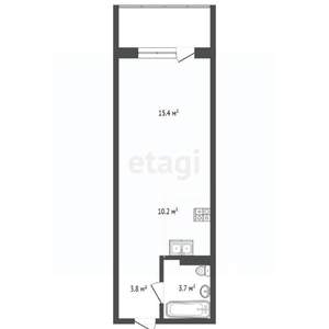 1-к квартира, вторичка, 33м2, 3/9 этаж