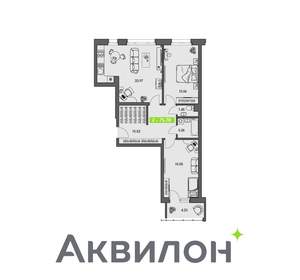 2-к квартира, вторичка, 76м2, 3/8 этаж