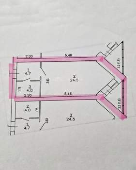 Студия квартира, вторичка, 33м2, 3/14 этаж