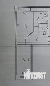 2-к квартира, вторичка, 45м2, 1/5 этаж